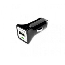 Contact Cargador de Coche USB 2.0 + USB-C 15.5W Negro